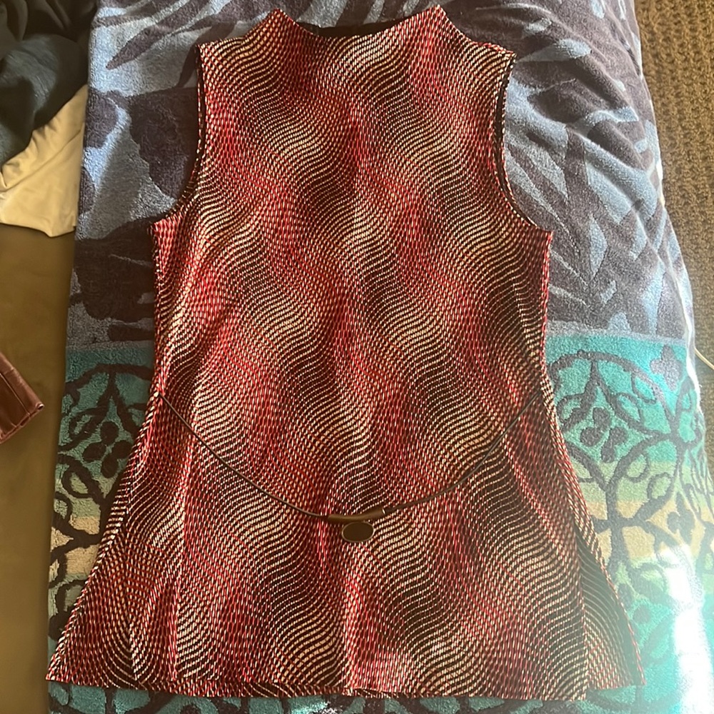 Dress shirt. Fits great forms to your body yet isn’t clingy.